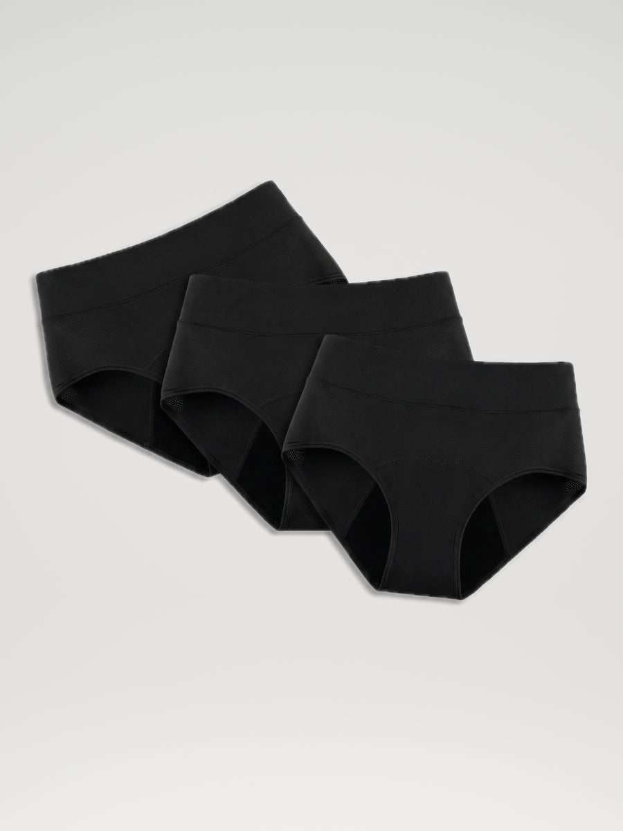 Huggster Brief | Lot de 3 | Extra Heavy | Noir