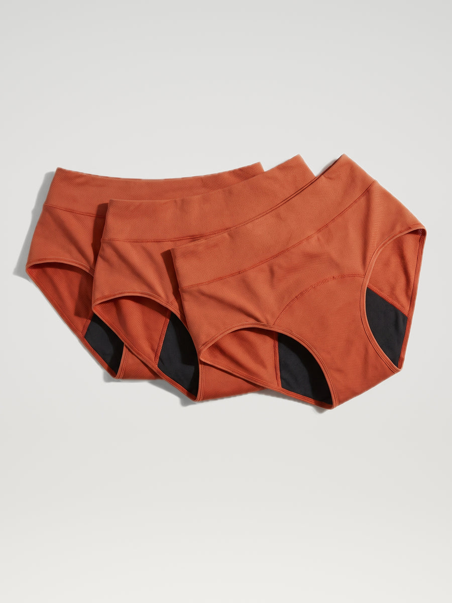 Huggster Brief | Lot de 3 | Extra Heavy | Orange