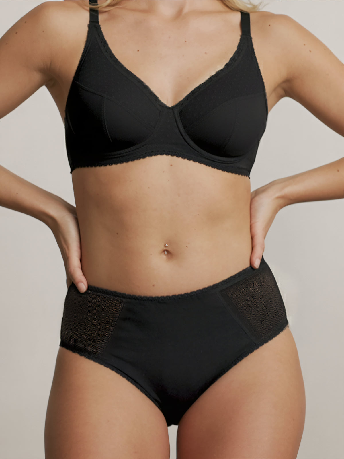 Everyday brief - Coton biologique | 100% anti-fuite, jour & nuit | Noir