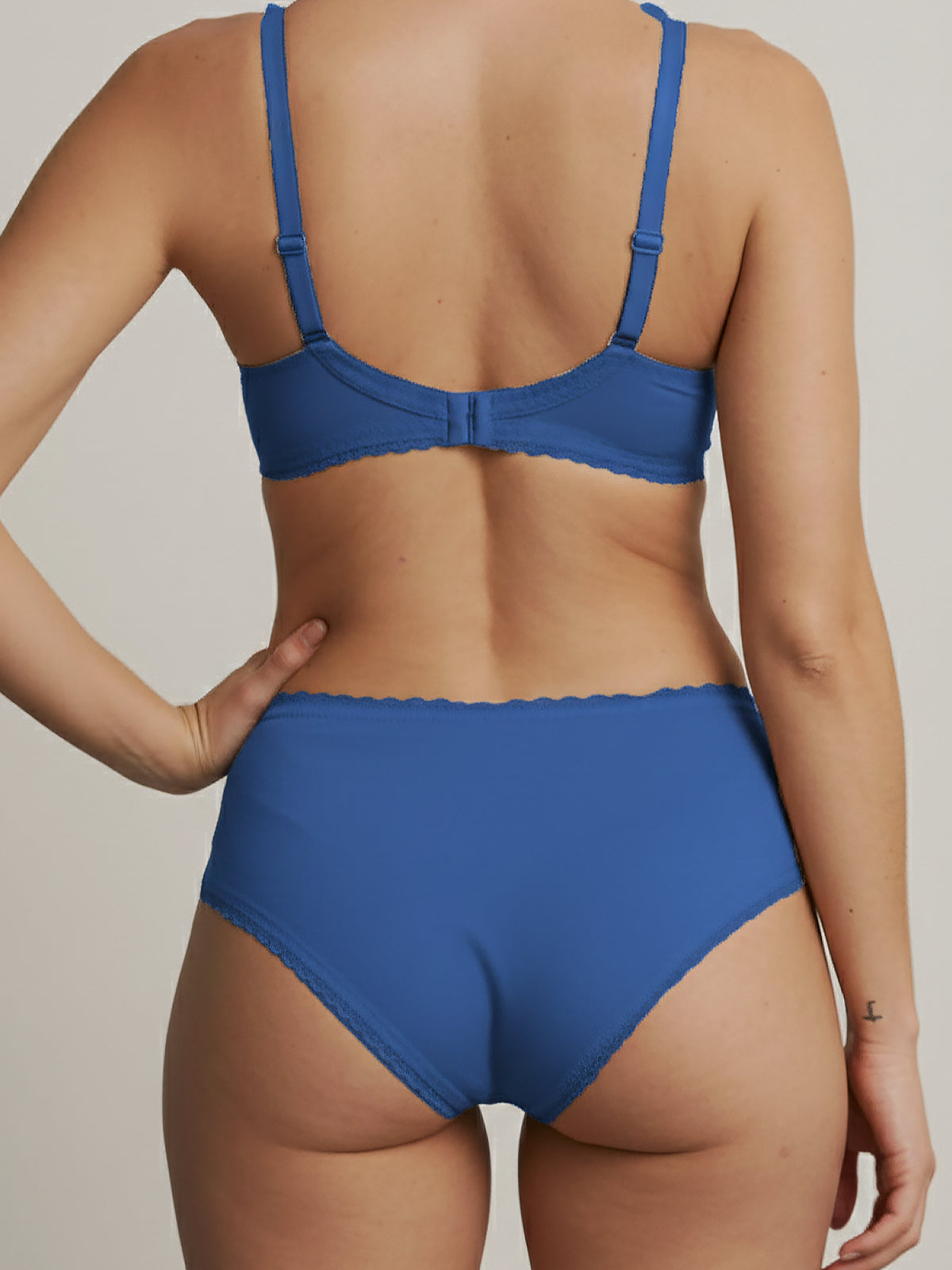 Everyday Brief - Coton biologique | 100% anti-fuite, jour & nuit | Bleu | culotte menstruelle