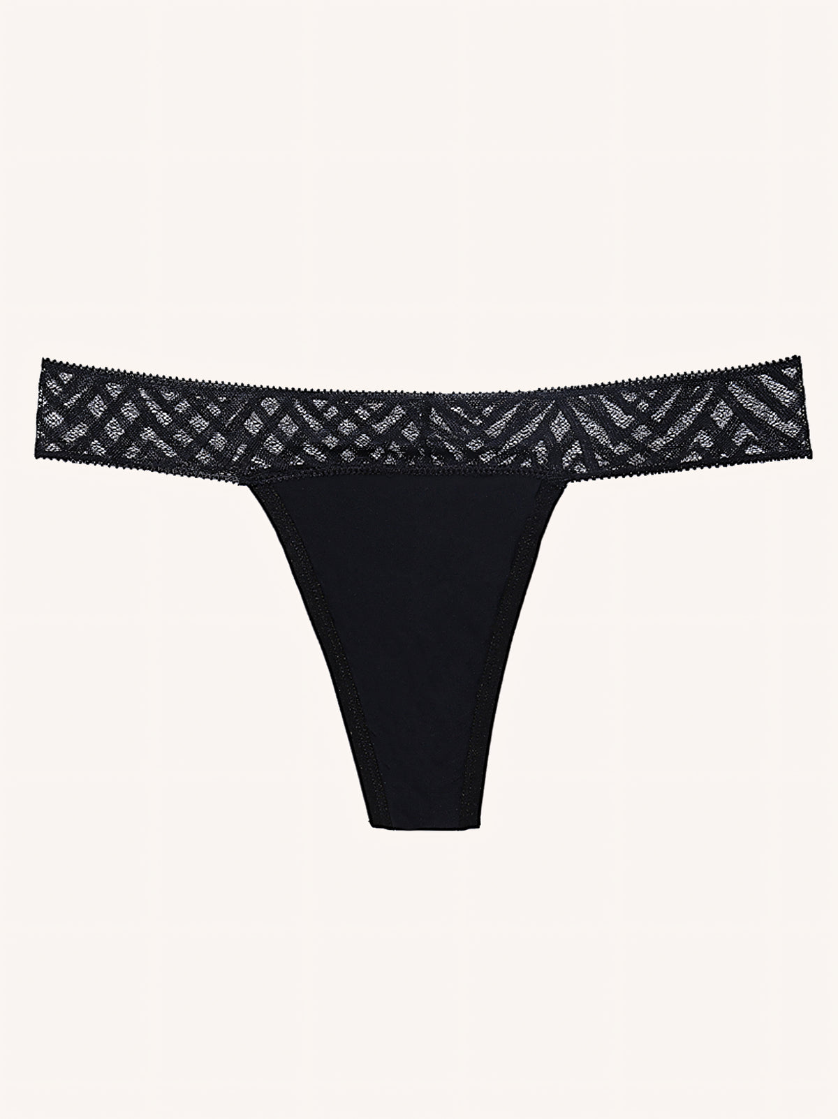Invisible String | Sans couture & invisible | Noir | culotte menstruelle