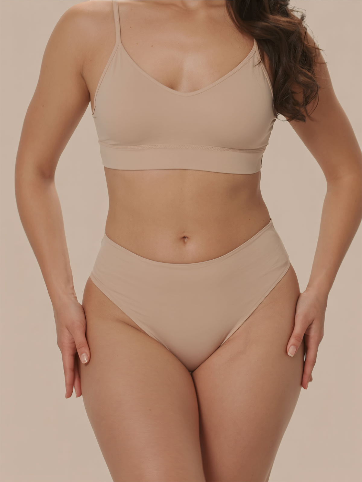 High Waist Brief | 100% anti-fuite, jour & nuit | Apricot | culotte menstruelle