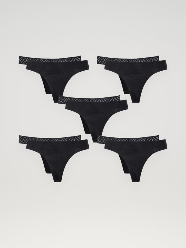 Lot de 10 culottes menstruelles sans couture