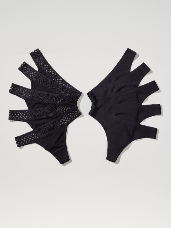 Lot de 10 culottes menstruelles sans couture