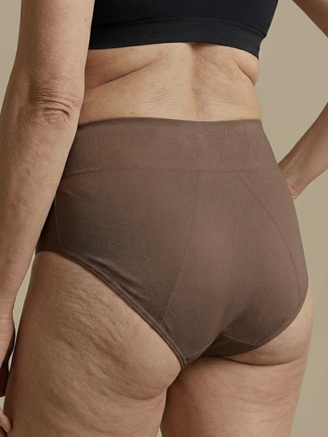 Huggster Brief | 100% anti-fuite, jour & nuit | Noir | culotte menstruelle