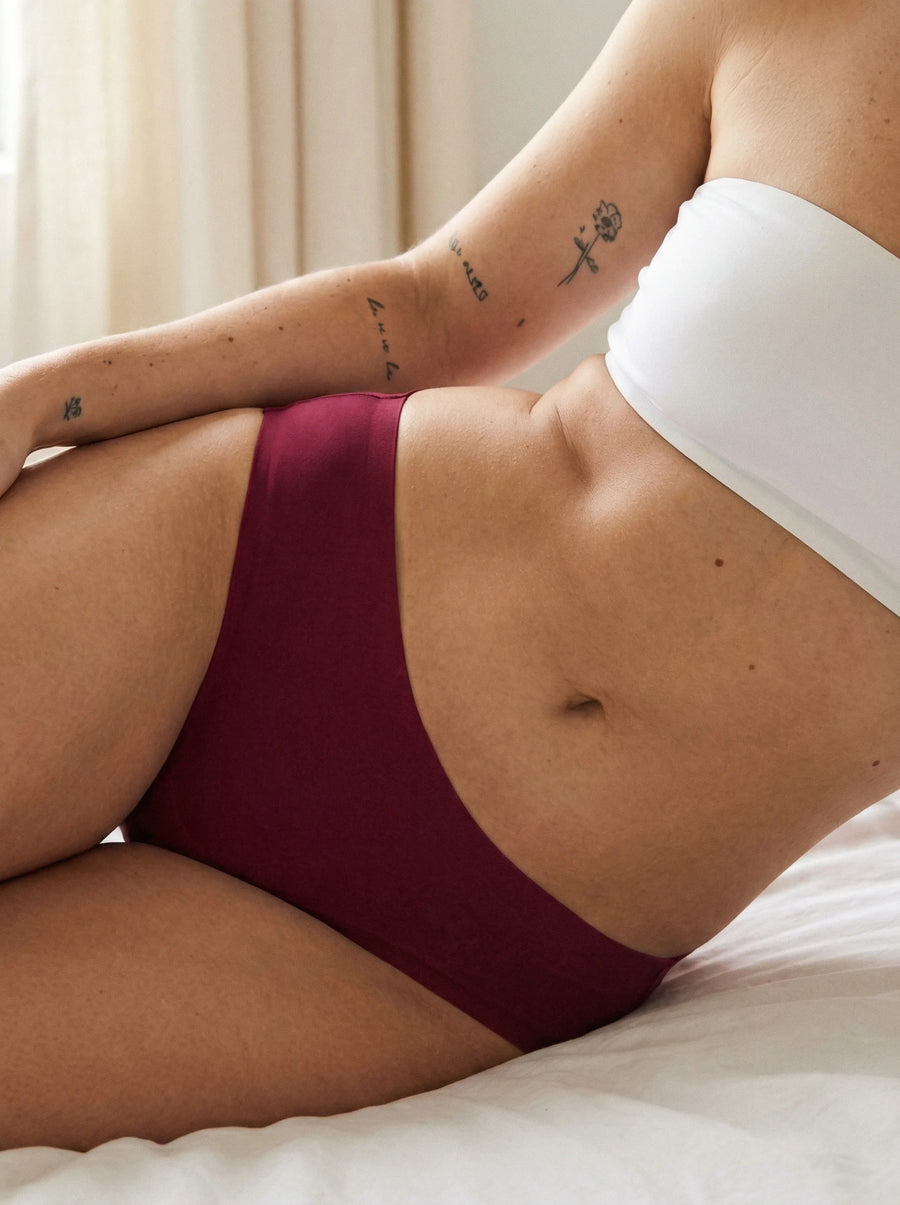 Classic 2.0 Brief | 100% anti-fuite, jour & nuit | Rouge | culotte menstruelle