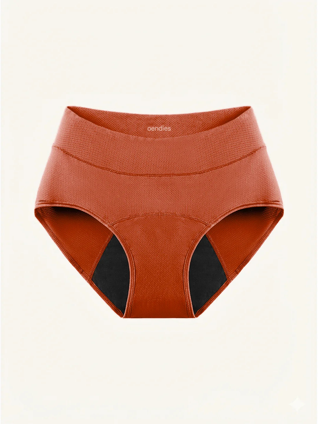 Huggster Brief | Lot de 10 | Fuites Urinaires Abondantes | 100% anti-fuite, jour & nuit | Orange | culotte menstruelle