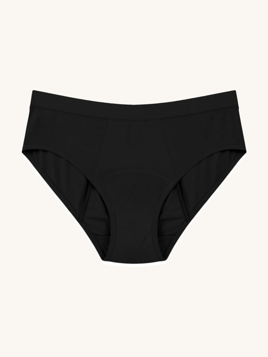 Naadloze Brief | Fuites urinaires légères | Ultra doux & sans couture | 100% anti-fuite & Coton Biologique | Noir