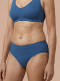 Culotte sans couture | Fuites urinaires légères | Ultra douce & sans couture | 100% anti-fuite & Coton Biologique | Bleu