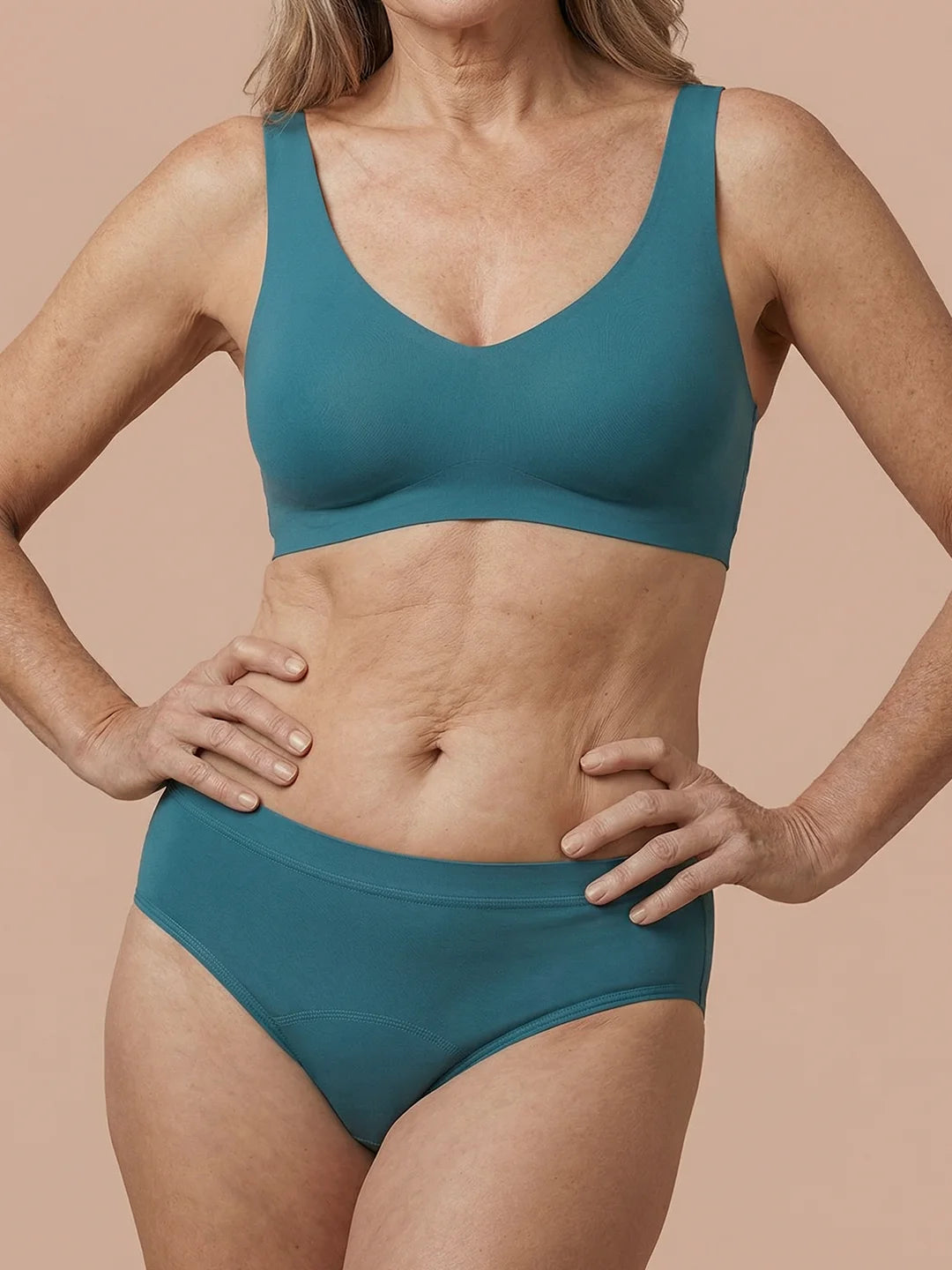 Slip sans couture | Fuites urinaires légères | Ultra doux et sans couture | 100% anti-fuite & Coton Biologique | Vert