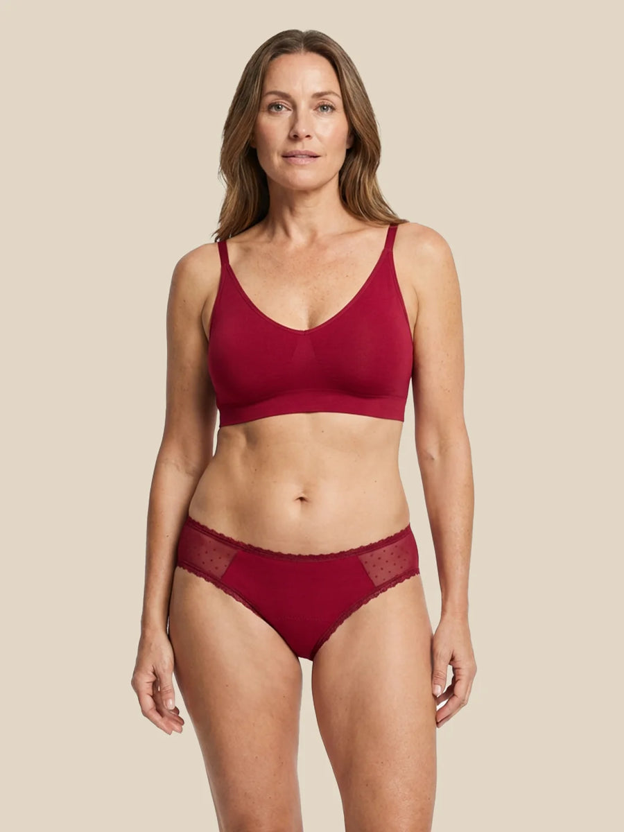 Everyday Brief | Fuites urinaires abondantes | 100% anti-fuite, jour & nuit | Rouge