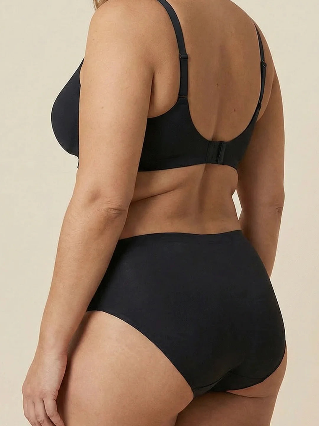 High Waist Brief | Fuites urinaires abondantes | Ultra doux & sans couture | 100% anti-fuite & Coton Biologique | Noir