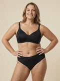 High Waist Brief | Fuites urinaires abondantes | Ultra doux & sans couture | 100% anti-fuite & Coton Biologique | Noir
