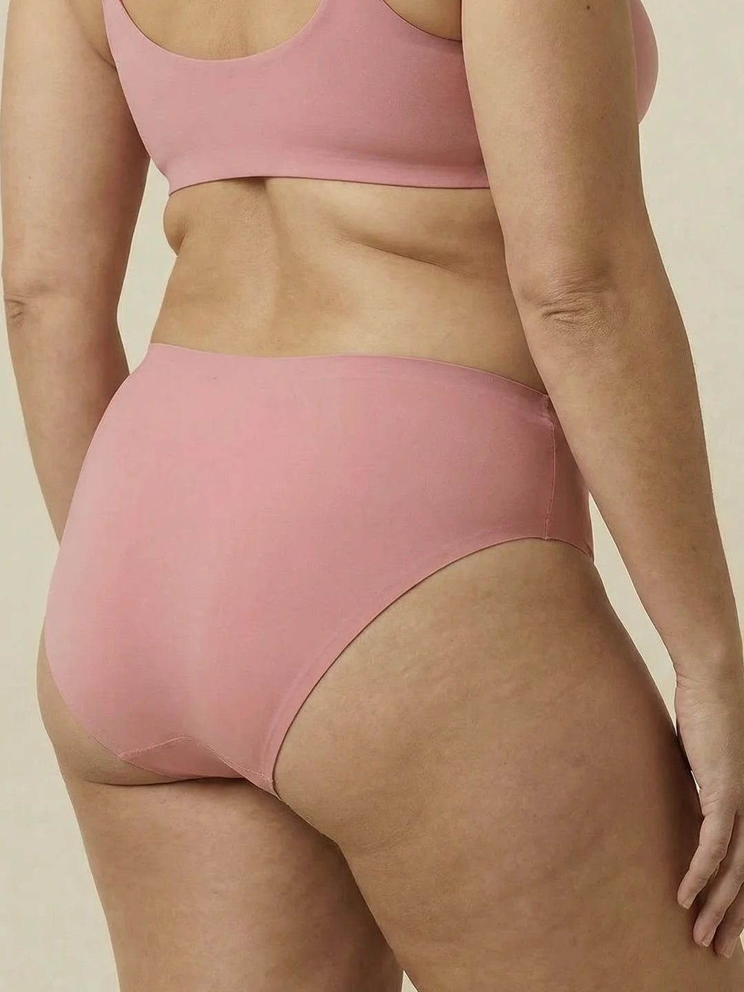 High Waist Brief | Fuites urinaires abondantes | Ultra douce & sans couture | 100% anti-fuite & Coton Biologique | Rose
