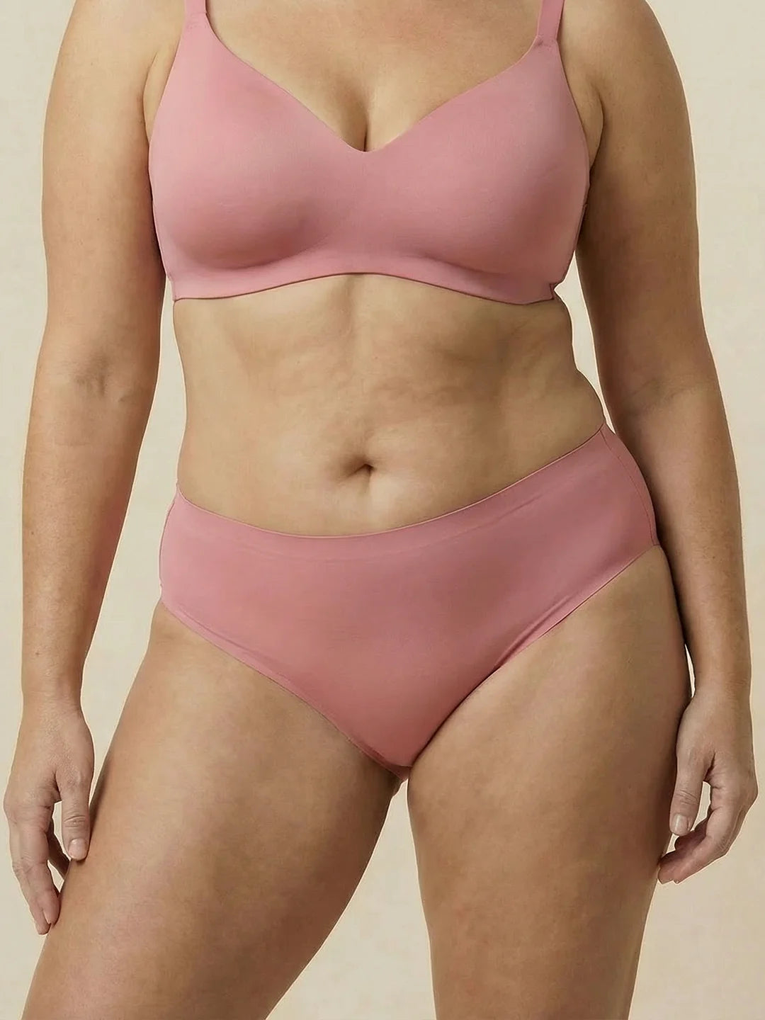 High Waist Brief | Fuites urinaires abondantes | Ultra douce & sans couture | 100% anti-fuite & Coton Biologique | Rose
