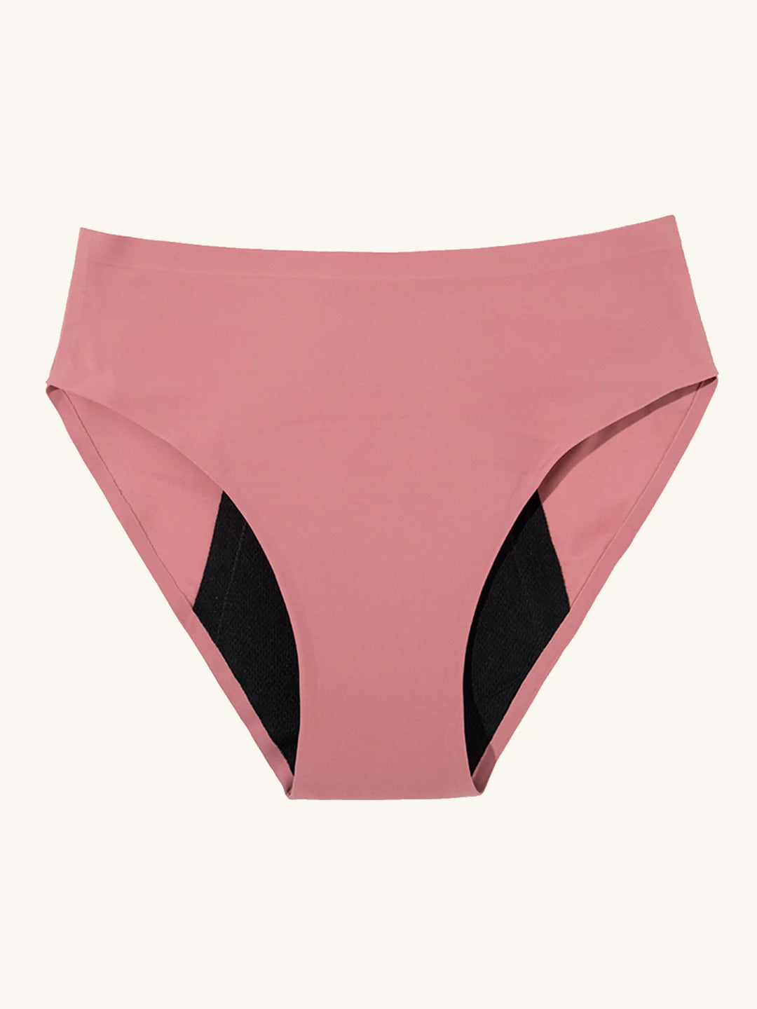 High Waist Brief | Fuites urinaires abondantes | Ultra douce & sans couture | 100% anti-fuite & Coton Biologique | Rose