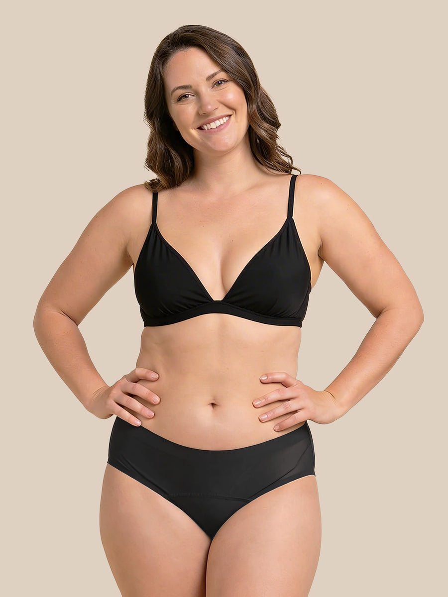 Lettre de natation menstruelle | Extra intense | 100 % étanche | Noir