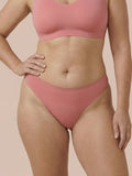 Brazilian Sans Couture | Fuites urinaires légères | Ultra doux & sans couture | 100% anti-fuite & Coton Biologique | Rose