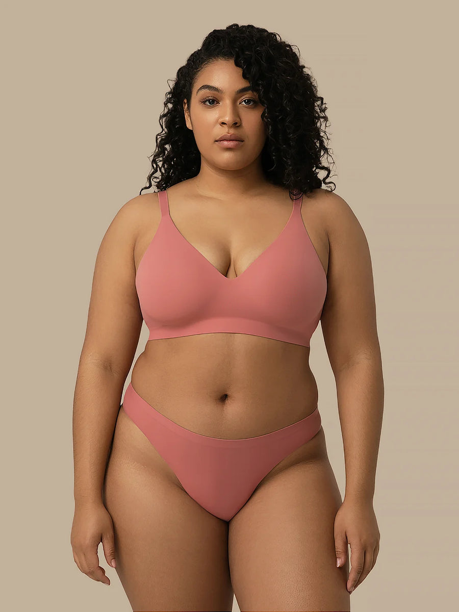 Naadloze Brazilian | Ultra zacht & naadloos | 100% lekvrij | Roze