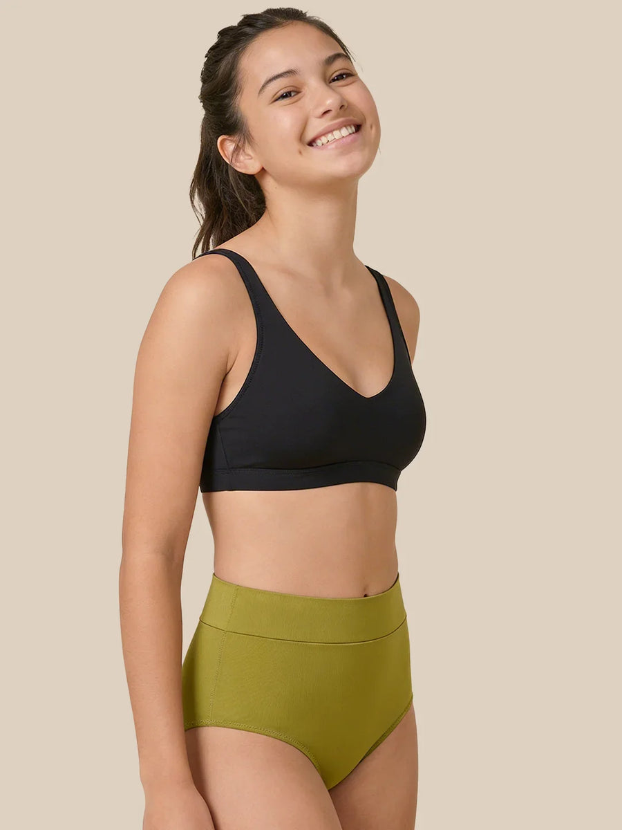 Menstruation Natation Lettre Ados | Extra intense | 100 % étanche | Vert