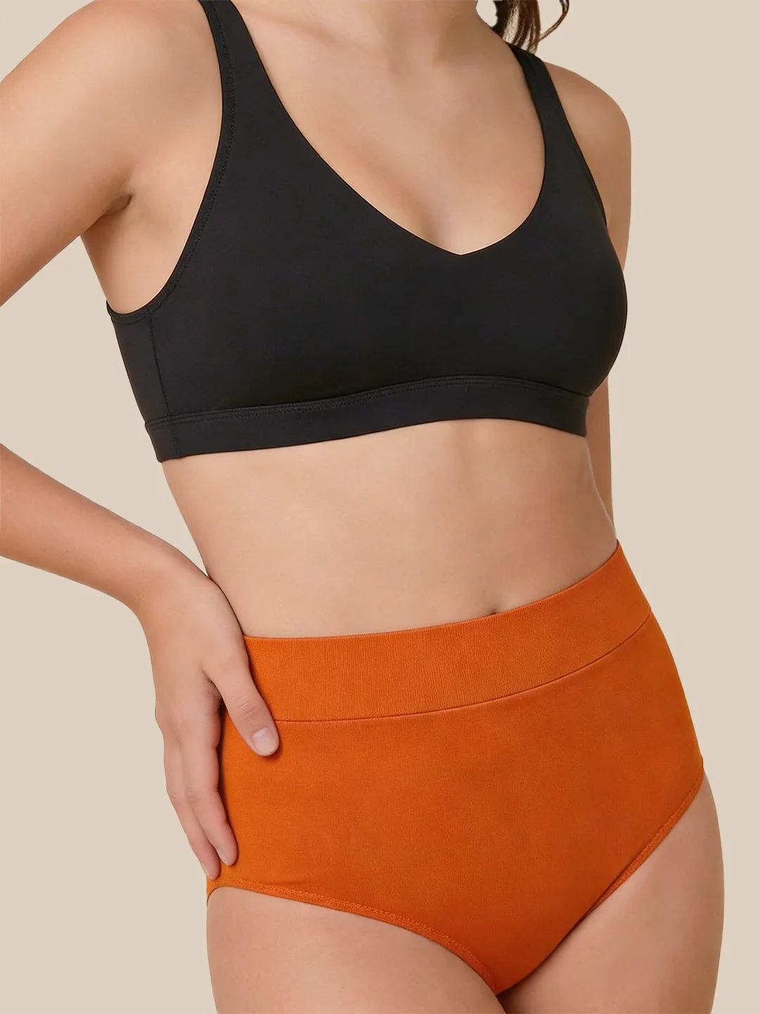 Menstruation Natation Lettre Ados | Extra intense | 100 % étanche | Orange