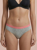 Hipster Brief | 100% anti-fuite, jour & nuit | Gris saumon | culotte menstruelle