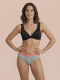 Hipster Brief | 100% anti-fuite, jour & nuit | Gris saumon | culotte menstruelle