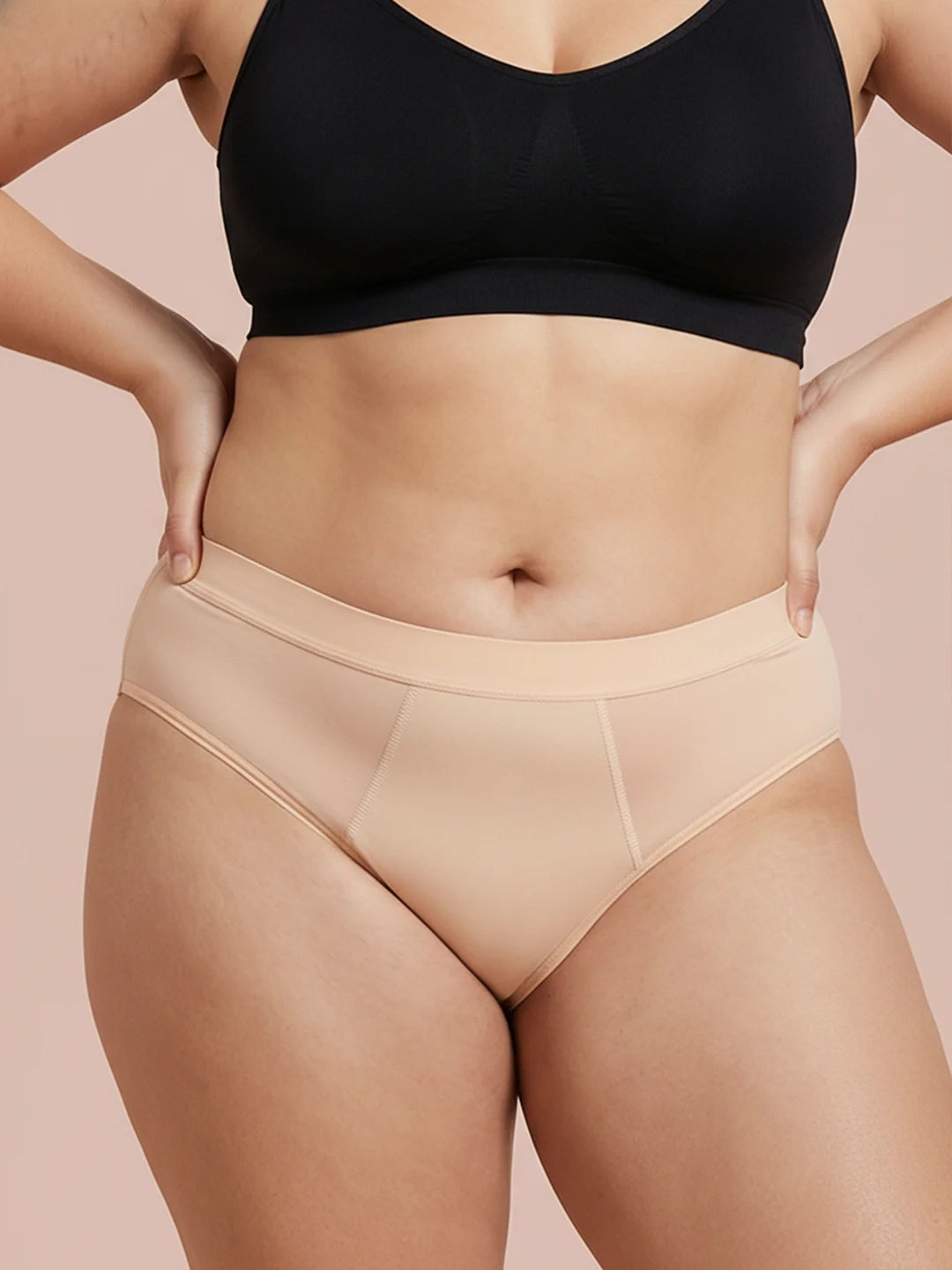 Invisible Hugger | 100% anti-fuite, jour & nuit | Apricot | culotte menstruelle