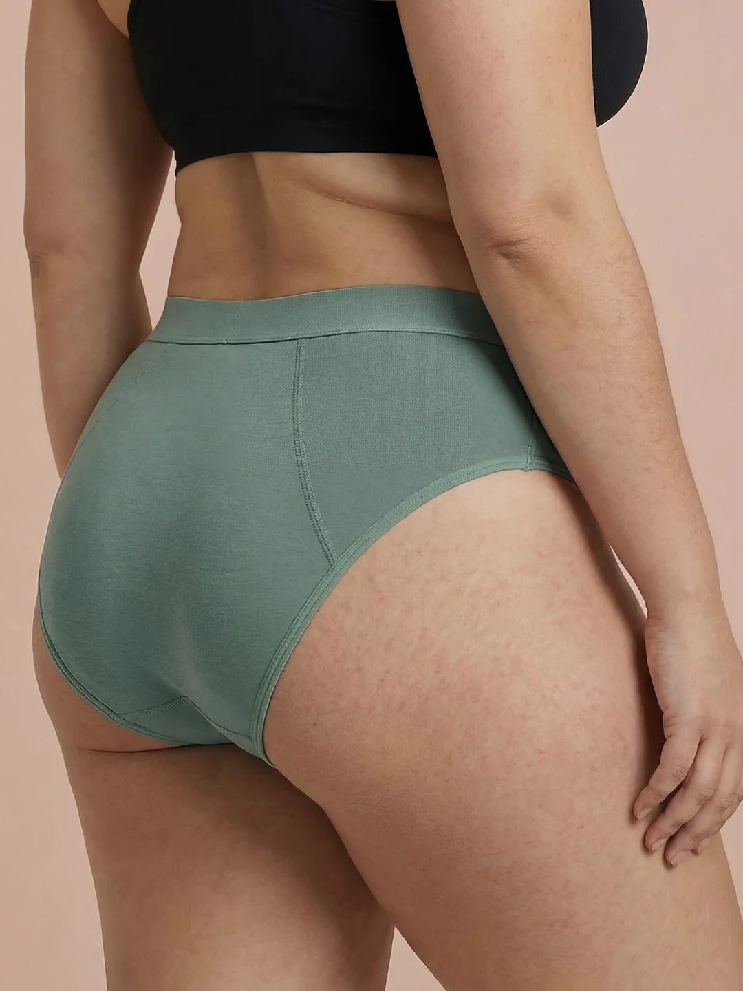 Invisible Hugger | 100% anti-fuite, jour & nuit | Vert | culotte menstruelle
