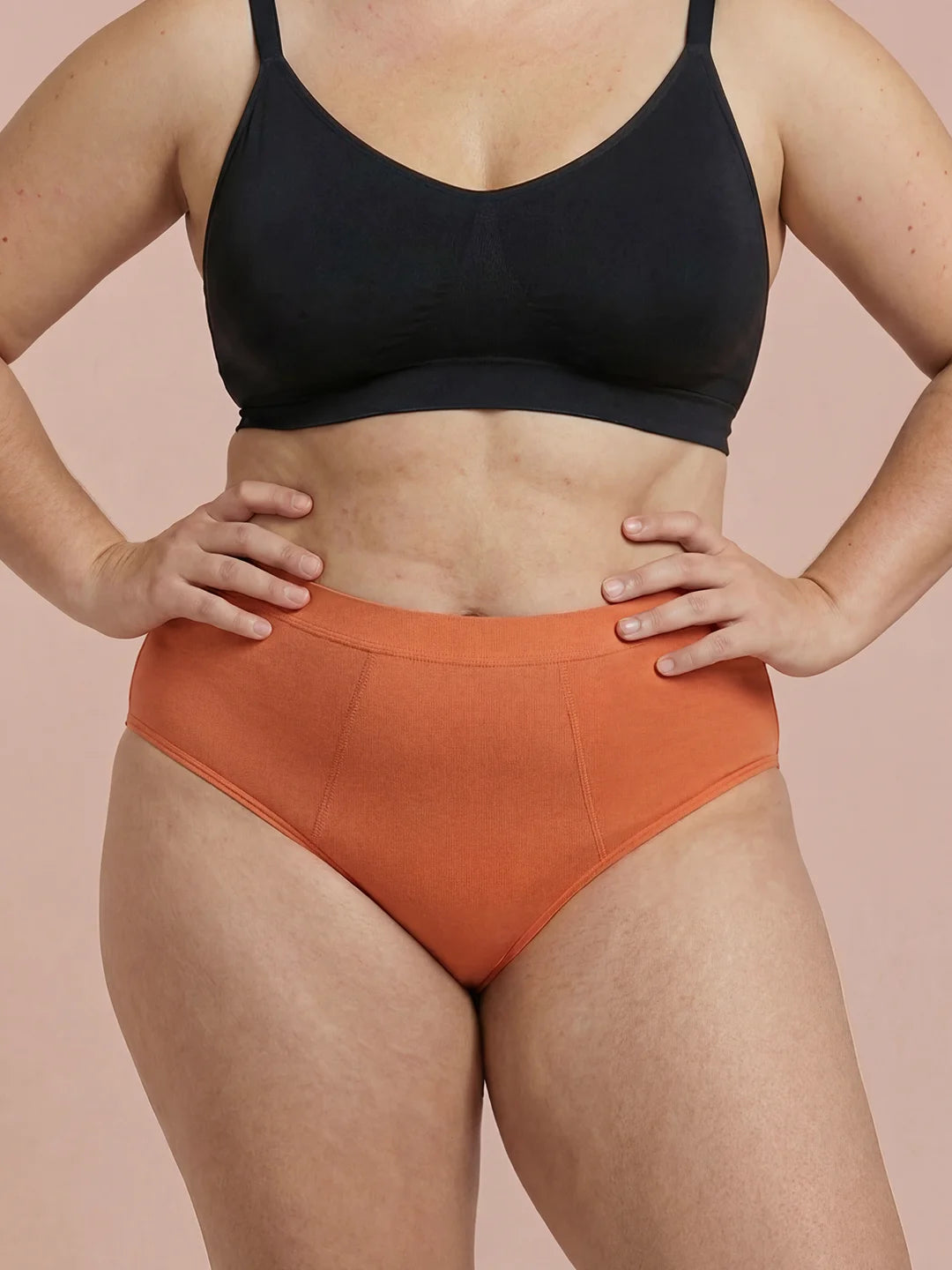 Invisible Hugger | 100% anti-fuite, jour & nuit | Orange | culotte menstruelle
