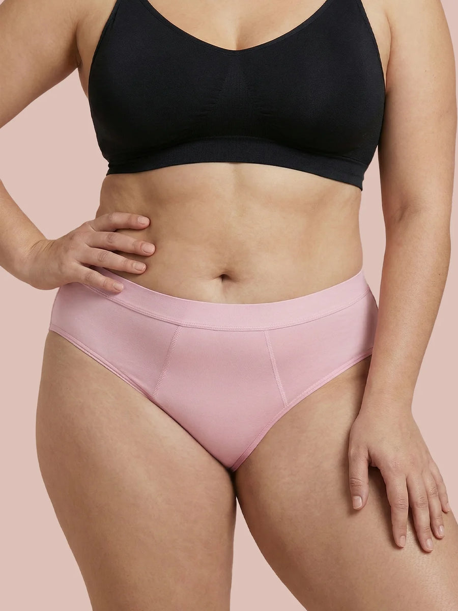 Invisible Hugger | 100% anti-fuite, jour & nuit | Rose | culotte menstruelle