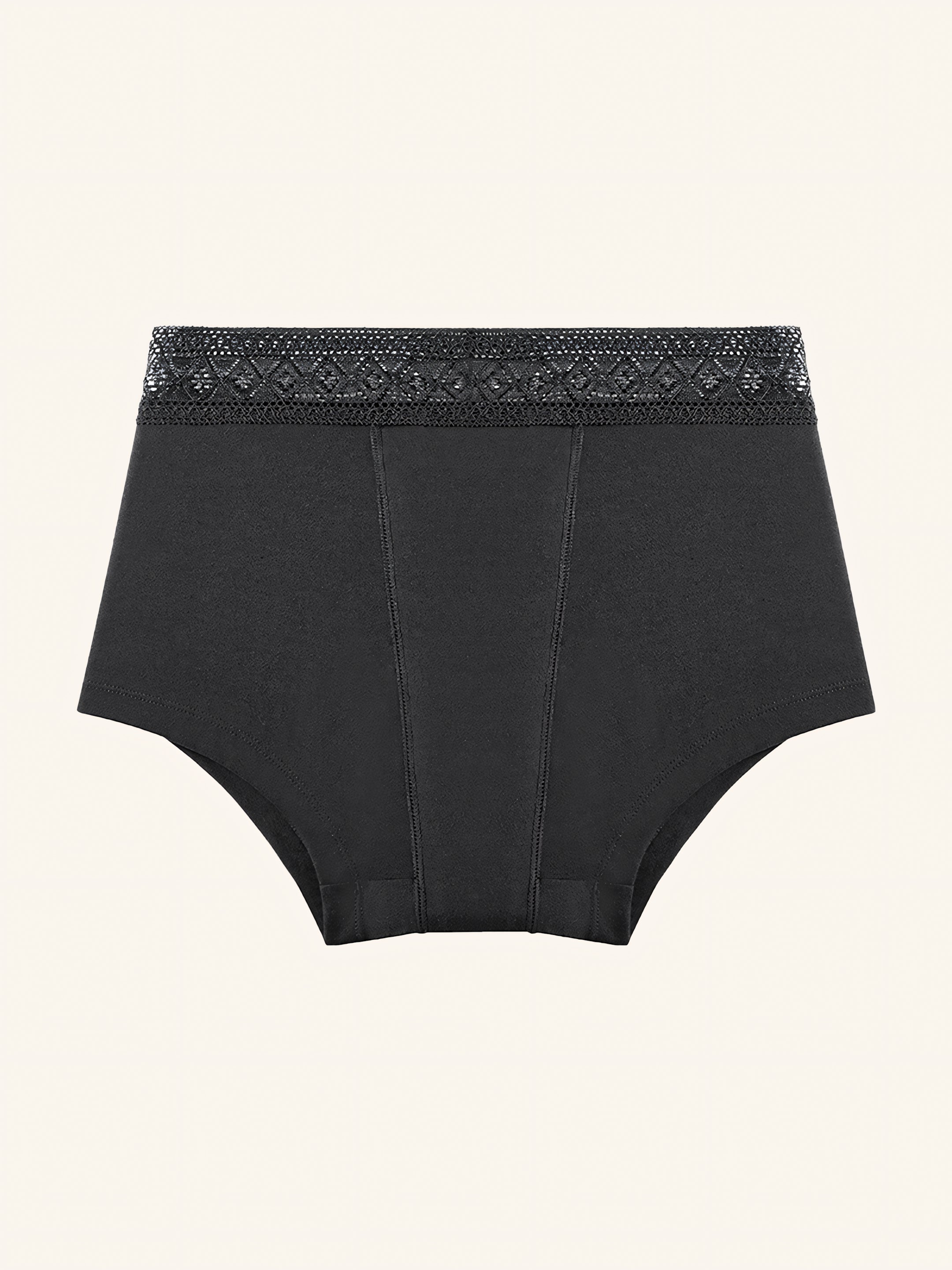 Boyfriend Brief 2.0 | 100% anti-fuite, jour & nuit | Noir | culotte menstruelle
