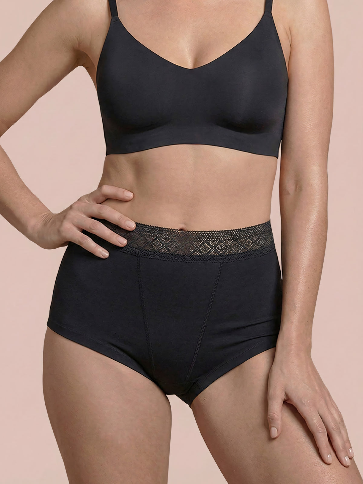 Boyfriend Brief 2.0 | 100% anti-fuite, jour & nuit | Noir | culotte menstruelle