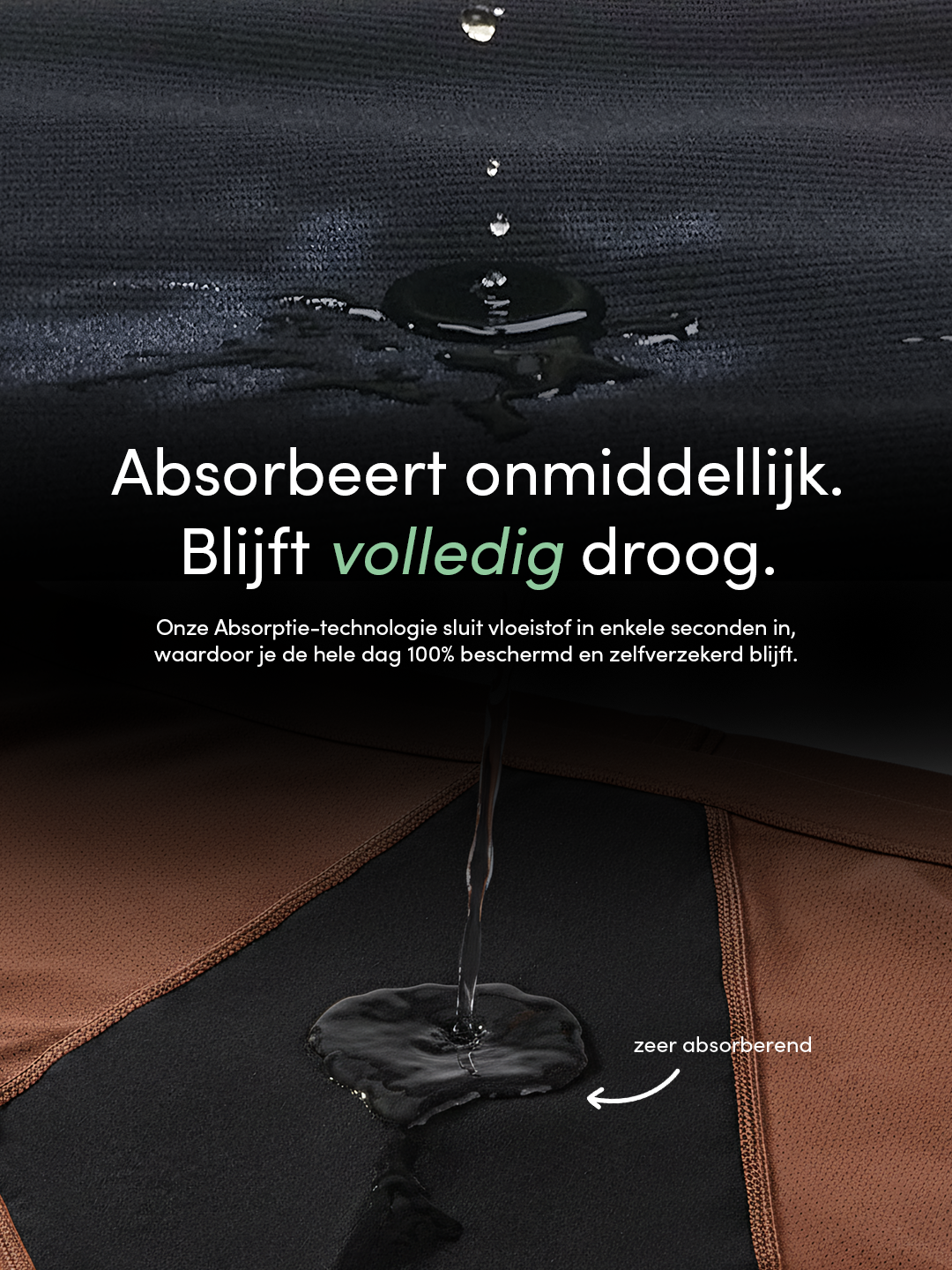 Huggster Brief | Bundel van 10 | Hevig Urineverlies | 100% lekvrij, dag & nacht | Bruin