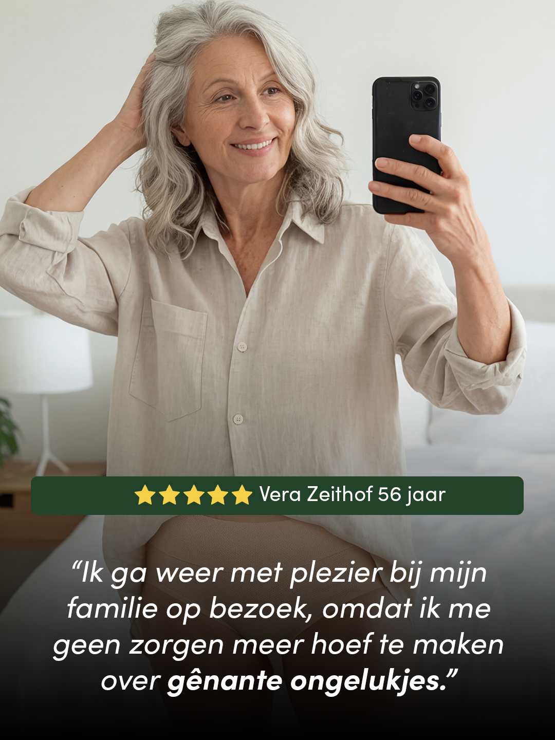 Huggster Brief | Bundel van 10 | Hevig Urineverlies | 100% lekvrij, dag & nacht | Apricot