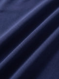 High Waist Brief, close-up van de blauwe stof