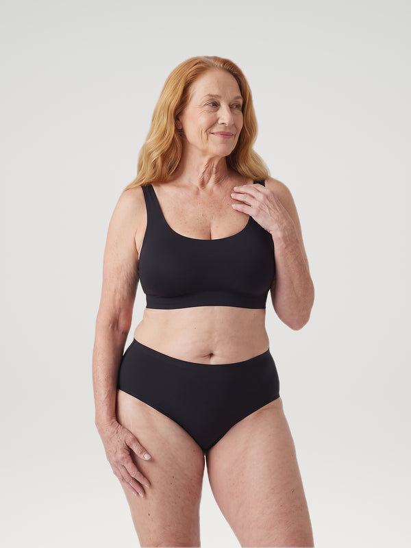 High Waist Brief | Extra Heavy | Noir